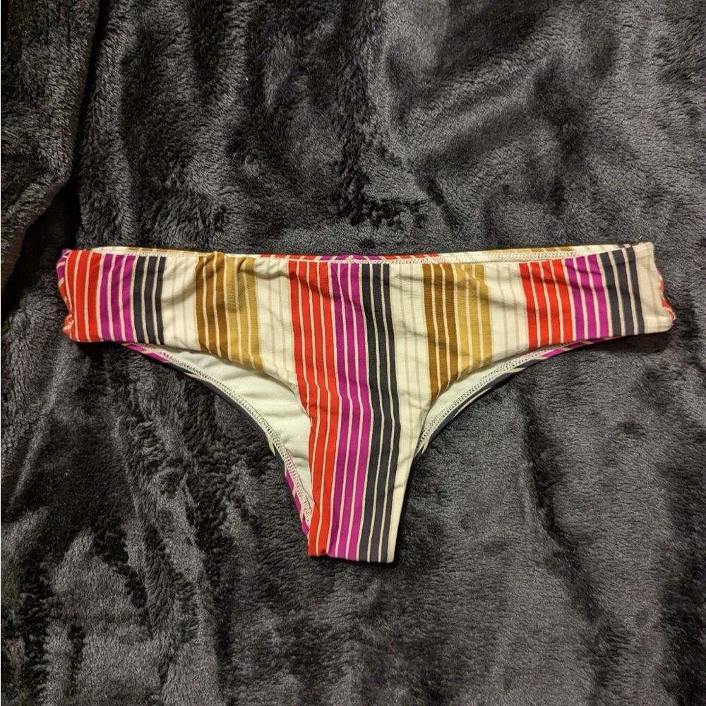 Billabong Multicolor Striped Bikini Bottom